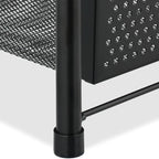 Schubladenregal, stapelbarer Büro Organizer, 3 Ausziehkörbe, Metall, Küche, Bad