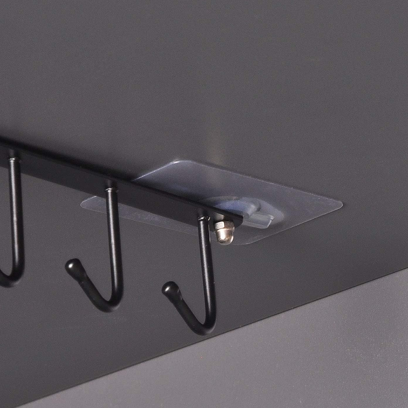 2 Stücke Becher Tassen Lagerung Haken Unter Regal Tassenhalter Küchenutensilien Krawatten Gürtel und Schal Hängen Rack Halter Unterschrank Schrank